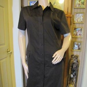 Kuhiman Dark Brown Shirt Dress 4 (Made in Italy)